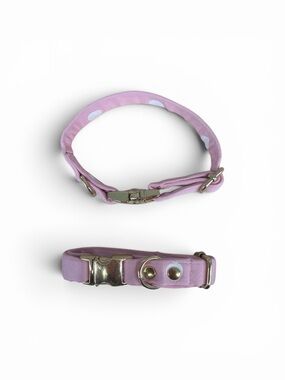 Lilac Kids Adjustable Collar with Polka Dot Accent